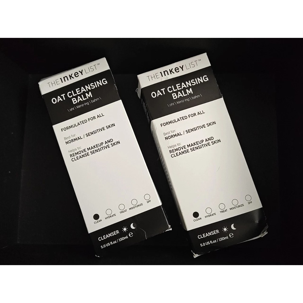 The Inkey List Oat‎ Cleansing Balm TWO x 5oz 150ml Full Size New in Box